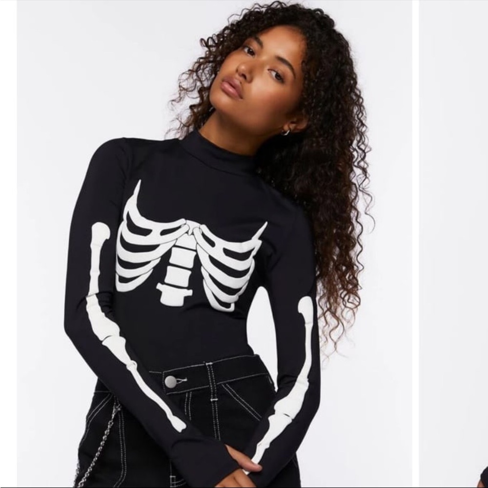 Skeleton Graphic Bodysuit